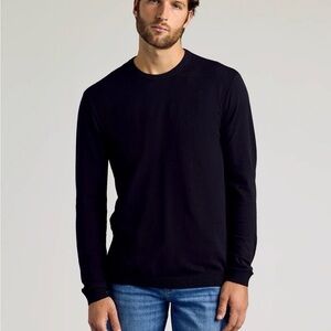 True Classic Dressy Crew Neck Sweater Black M